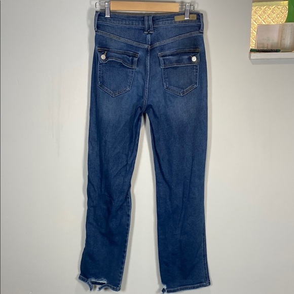 Cello Blue High Rise Distress Mom Jeans - Picture 10 of 12